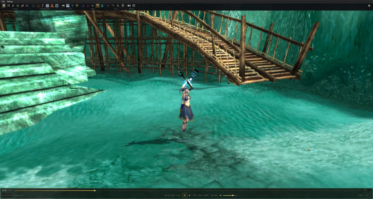 A guild battle in GW Observer 3.0.0, every player wearing the armour, dyes and cape they wore that day